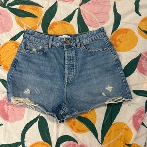 High waisted Zara Jean shorts size 8 cutoffs